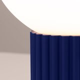 Nice Lamps Tamno plava stolna lampa sa staklenim sjenilom (visina 19 cm) Orbital – | shoptok.hr