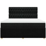  Krevet s oprugama i madracem crni 180x200 cm od tkanine | shoptok.hr