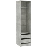 The Living Store Garderobna omara s predali betonsko siva 50x50x200 cm - Garderobna Omara, (21420244) | Shoptok.si