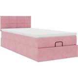  Otomanski krevet s madracem i LED ružičasti 80x200cm baršun | Eponuda.com