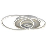 Globo 67824-40 - LED prigušiva plafonska svetiljka MILES 40W/230V 57x99,2 cm srebrna+daljinski upravljač | Eponuda.com