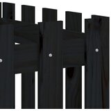  Povišena vrtna gredica crna 200x50x50 cm masivna borovina | shoptok.hr