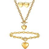 IZMAEL Set Simple Heart - Zlatna | shoptok.hr