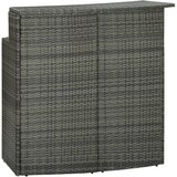 Poli Vrtna barska miza siva 120x55x110 cm poli ratan Cene