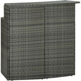 Poli vrtni barski stol sivi 120 x 55 x 110 cm od poliratana Cijene