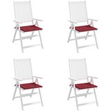  Jastuci za vrtne stolice 4 kom boja vina 40x40x4 cm od tkanine | Eponuda.com