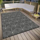 Hanse Home Črna/bela zunanja preproga 200x290 cm Pangli Black – | Shoptok.si