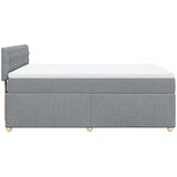  Krevet box spring s madracem svjetlosivi 140x200 cm od tkanine | shoptok.hr