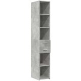  Visoka komoda boja betona 30x42 5x185 cm od konstruiranog drva | shoptok.hr