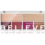 Revolution Relove colour Play Shadow Palette paleta sjenila za oči 5,2 g nijansa Believe