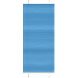 vidaXL Plisirana senčila modra 95x200 cm, širina blaga 94,4 cm, poliester, (5000297568) | Shoptok.si