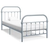  Okvir za krevet sivi metalni 90 x 200 cm | shoptok.hr