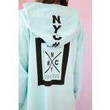 Kesi Oversize mint hooded cape | Shoptok.si