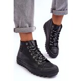 Big Star Women's Sneakers High Warm Black Cene
