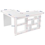 Hanah home Radni sto Vesper, 130 x 72 x 120 cm, Orah | Eponuda.ba