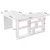 Hanah home Radni stol u dekoru oraha 120x130 cm Vesper – | shoptok.hr