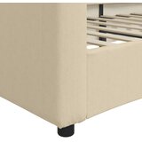  Dnevni krevet krem 100 x 200 cm od tkanine | shoptok.hr