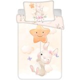 Jerry Fabrics Rumena bombažna otroška posteljnina za otroško posteljico 100x135 cm Bunny "Star" – | Shoptok.si