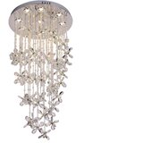  LED kristalno plafonsko svetlo SAMOA LED/30W/230V prečnika 40 cm sjajni hrom + daljinski upravljač | Eponuda.com