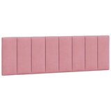  Posteljni okvir z vzglavjem roza 160x200 cm žamet, (21086341) | Shoptok.si
