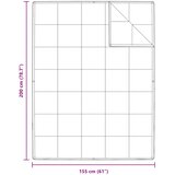  2-u-1 Punionica s jastukom 2 kom. Bijelo Perje Bijela 155 x 200 cm | Shoptok.si