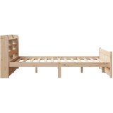  Okvir za krevet s uzglavljem 150 x 200 cm borovina | shoptok.hr