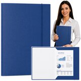  Cardboard Folder with Elastic Band, Lacquered, A4, 300 g/m2, Blue | shoptok.hr