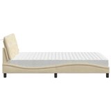  Krevet s madracem krem 140 x 190 cm od tkanine | shoptok.hr