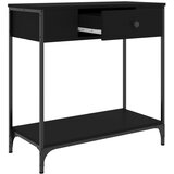  Konzolni stol crni 75 x 34,5 x 75 cm od konstruiranog drva | shoptok.hr