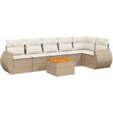  7-dijelni set vrtnih sofa od poliratana s jastucima bež | shoptok.hr