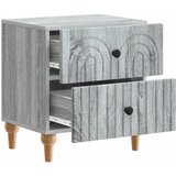  Noćni ormar s ladicama 2 pcs Siva sonoma 43 x 34,5 x 48 cm | shoptok.hr