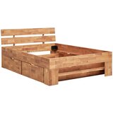 Livetastic postelja s predalom 140 cm x 200 cm , barve hrasta | Shoptok.si