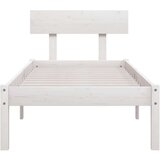  Okvir za krevet od masivne borovine bijeli 100 x 200 cm | shoptok.hr