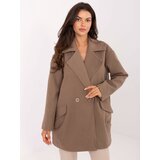 RUE PARIS Coat-IT-EN-A9582.86-dark beige | Shoptok.si