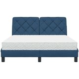  Krevet s madracem plavi 140 x 190 cm od tkanine | shoptok.hr