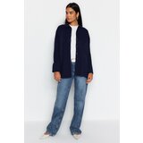 Trendyol Dark Navy Blue Rib Knitwear Cardigan Cene'.'