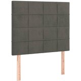Box spring krevet s madracem tamnosivi 80 x 200 cm baršunasti | shoptok.hr