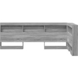  Skladiščni naslon s polico Siva Sonoma 80 cm Konstruiran les, (5000142522) | Shoptok.si