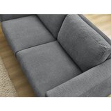 Bobochic Paris Temno siva sedežna garnitura za spanje/raztegljiva iz šenilje 220 cm Hugo – | Shoptok.si