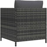  Vrtna sofa s jastucima siva od poliratana | shoptok.hr
