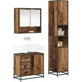  Set namještaja za kupaonicu 3 pcs Staro drvo Konstruirano drvo | shoptok.hr