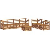  Setovi sofa 8 pcs Prirodna Čvrsto drvo akacije | Eponuda.com