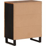  Komoda s 4 vrata 60 x 33 x 75 cm od masivnog bagremovog drva | shoptok.hr