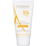 A-derma Protect zaštitna krema za normalnu i suhu kožu lica SPF 50+ 40 ml Cijene