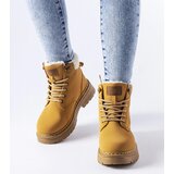 Gemre Brown insulated work boots Burgundy | Shoptok.si