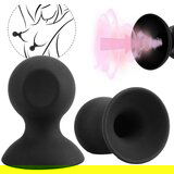 SuperLove Silicone Comfort Nipple Suckers Black Cene