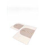 Mila Home Bež žametne kopalniške preproge v kompletu 2 ks 60x100 cm – | Shoptok.si