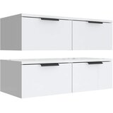  Zidni ormarići 2 kom bijeli 68 x 30 x 20 cm konstruirano drvo | shoptok.hr