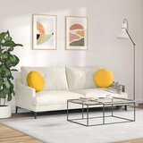  Jastučići za sjedenje 2 pcs Svijetlo žuta Ø 40 cm | shoptok.hr