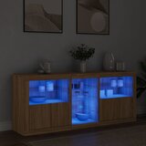  Komoda s LED svjetlima boja hrasta sonome 162 x 37 x 67 cm | Eponuda.com